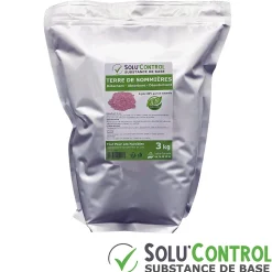 SOLU'CONTROL - Terre de Sommières 3 kg - Détachant Naturel et Absorbant - Élimine les Odeurs d'Urine, Litière de Chat, Tapis