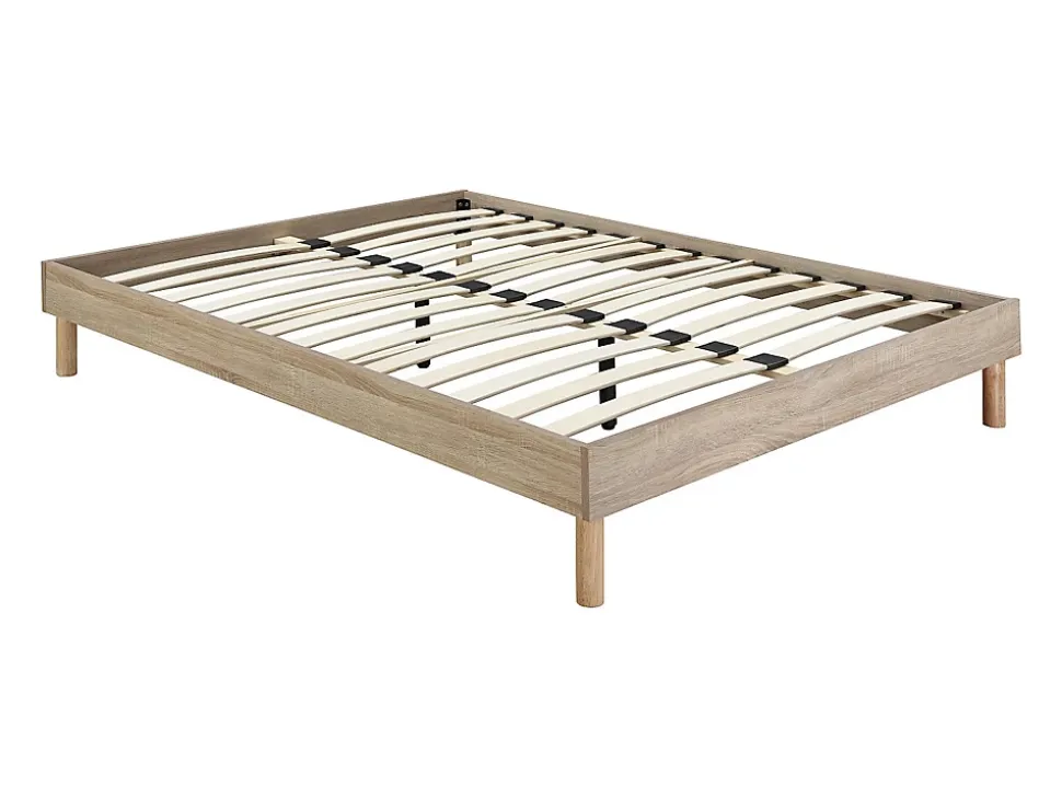 Sommier à lattes 140 x 190 cm - Naturel clair - MUCHIGAN de YSMÉE