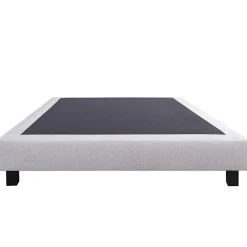 Sommier à lattes avec pieds CELY, tapissier en bois massif couleur gris- longueur 190 x largeur 90 cm