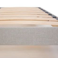 Sommier à lattes en bois Capitole 90x190 cm Coloris Gris clair Livré en kit