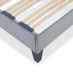 Sommier à lattes en bois Ergostar 160x200 cm Coloris Gris clair Livré en kit