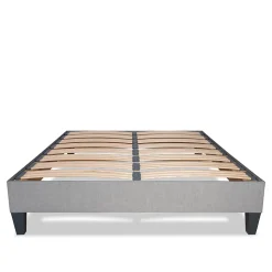 Sommier à lattes en bois Ergostar 140x200 cm Coloris Gris clair Livré en kit