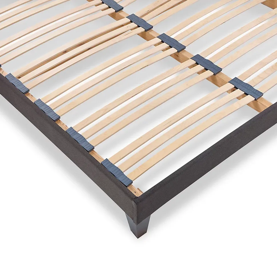 Sommier à lattes en bois Kit15 160x200 cm Coloris Gris anthracite Livré en kit