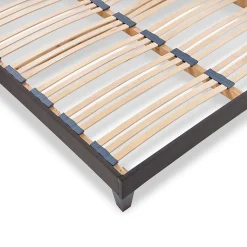 Sommier à lattes en bois Kit15 200x200 cm Coloris Gris anthracite Livré en kit