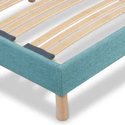 Sommier à lattes en bois Lumière 160x200 cm Coloris Vert d'eau Livré en kit