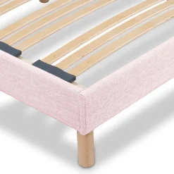 Sommier à lattes en bois Lumière 160x200 cm Coloris Rose Livré en kit