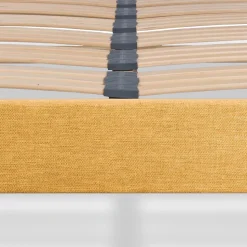 Sommier à lattes en bois Lumière 140x190 cm Coloris Jaune Livré en kit