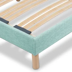 Sommier à lattes en bois Lumière 160x200 cm Coloris Vert pastel Livré en kit