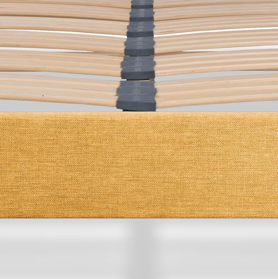 Sommier à lattes en bois Lumière 140x200 cm Coloris Jaune Livré en kit