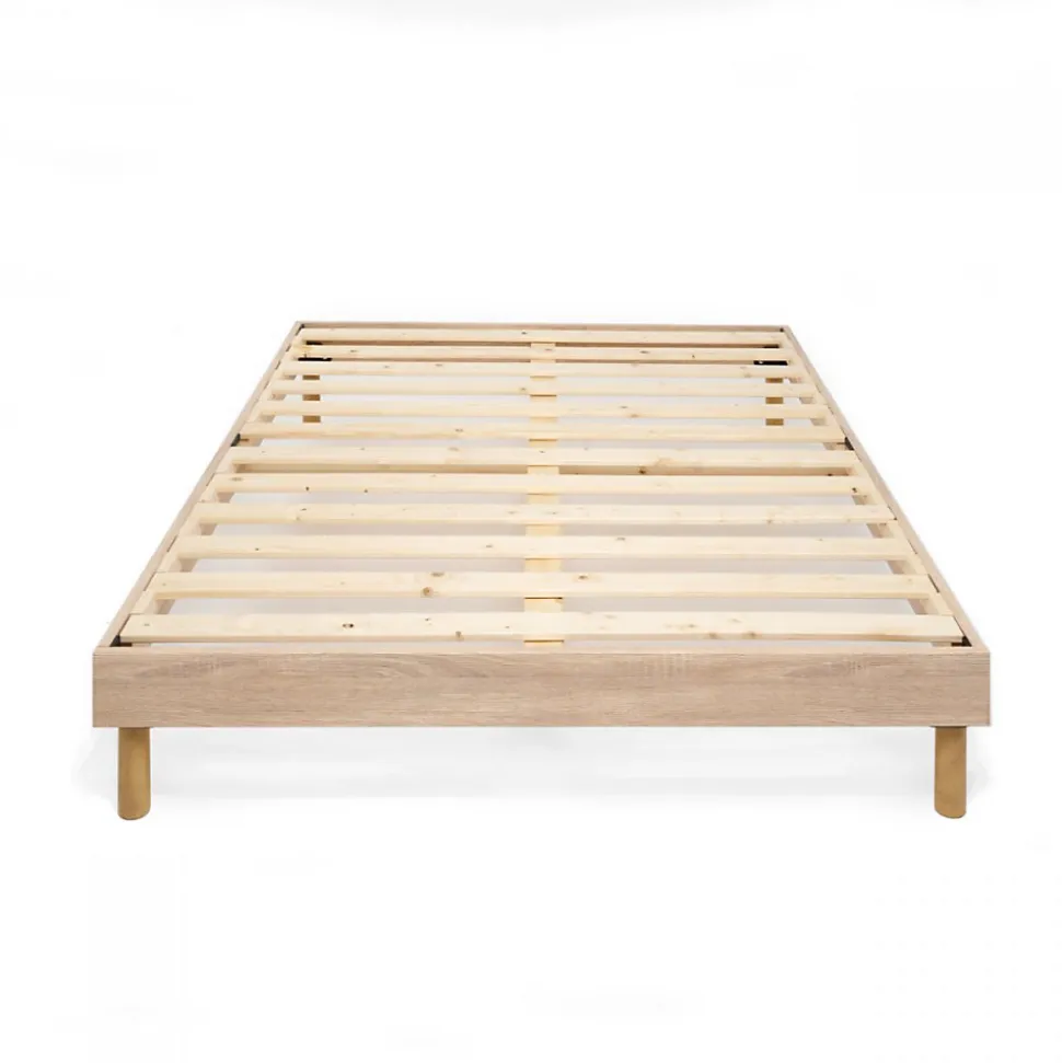 Sommier à lattes en kit 160x200 cm avec pieds