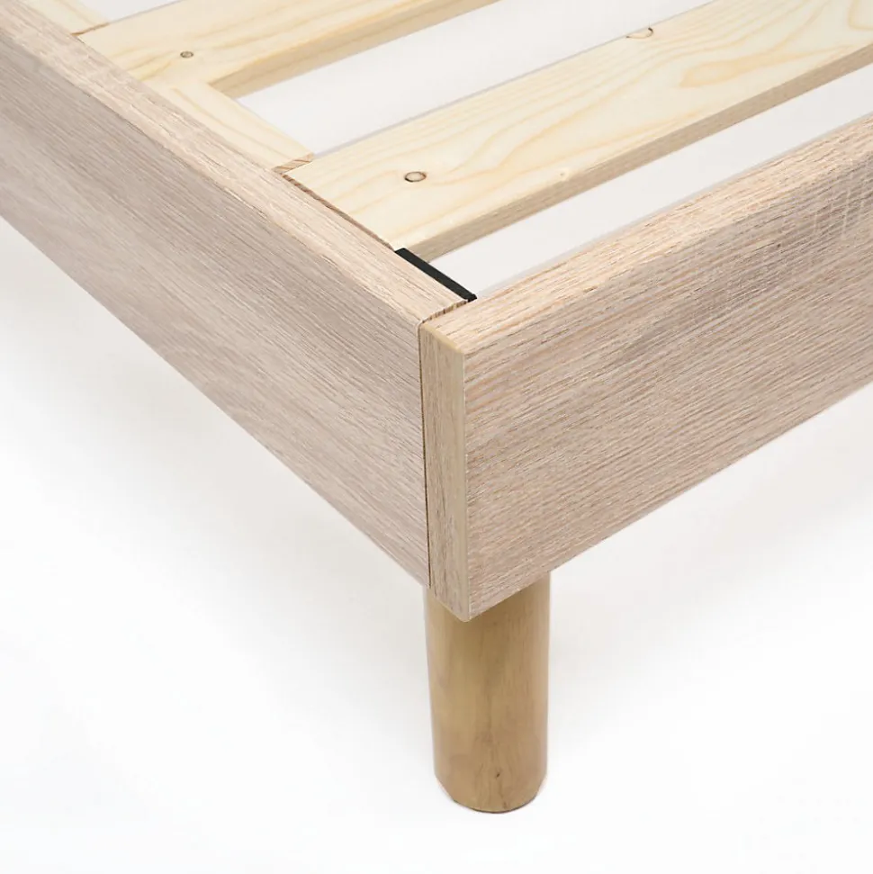 Sommier à lattes en kit 160x200 cm avec pieds