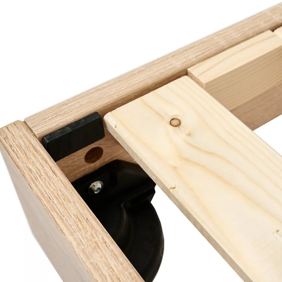 Sommier à lattes en kit 160x200 cm avec pieds