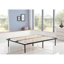 Sommier à Lattes en kit 140x190 cm sur Pieds pour lit 2 Places