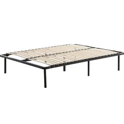 Sommier à Lattes en kit 140x190 cm sur Pieds pour lit 2 Places