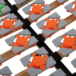 Sommier à Lattes Ergonomique Avec Plots De Soutien 200x200 Cm Avec Pieds