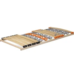 Sommier à Lattes Ergonomique En Bois Avec Plots De Soutien 7 Zones De Confort 120x200 Cm