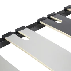 Sommier à Lattes Larges 200x200 Cm Sans Pieds