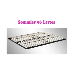 Sommier à lattes multiplis résistant fermeté réglable 180X200 cm