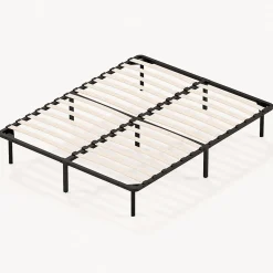 Sommier à Lattes sur Pieds, Lit 2x13 Lattes,7 Pieds Inclus,140x190CM Dewinner