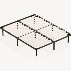 Sommier à Lattes sur Pieds,7 Pieds Inclus ,Lit 2x13 Lattes,140x190 CM