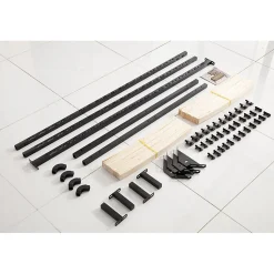 Sommier à lattes 160x200 cm sur pieds pour lit 2 places