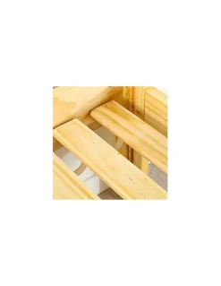 SOMMIER à LATTES 140x200 ou 140x190 SOMMIER à LATTES sur ROULEAU LATTES pour L