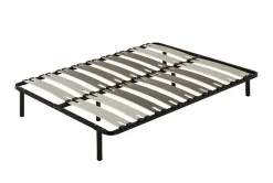 Sommier à Lattes 160x200cm, 20 lattes bois, 6 Pieds Inclus