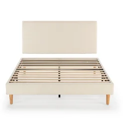 Sommier + tête de lit Niebla 150x190 cm Beige