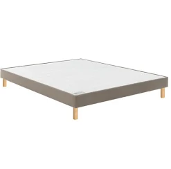 Sommier Bultex CONFORT FERME VIGOROSO DECO 200x200 Enduit Moka Lattes