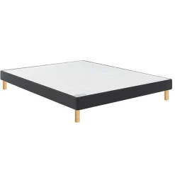 Sommier Bultex CONFORT FERME VIGOROSO DECO 80x200 Trame gris clair Lattes