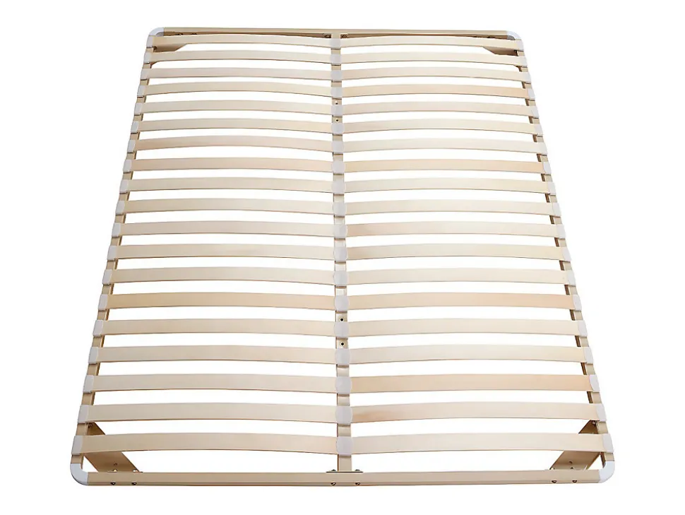 Sommier cadre à lattes 140 x 190 cm - 2x19 lattes - Sans pieds - Beige - KALISTA de YSMÉE