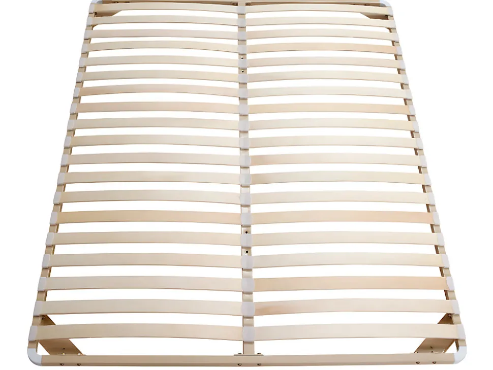 Sommier cadre à lattes 140 x 190 cm - 2x19 lattes - Sans pieds - Beige - KALISTA de YSMÉE