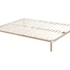 Sommier cadre à lattes 140 x 190 cm - 2x19 lattes avec pieds - Beige - KALISTA de YSMÉE