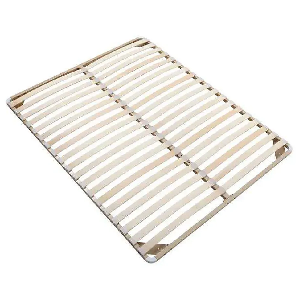 Sommier cadre à lattes 160 x 200 cm - 2x19 lattes - Sans pieds - Beige - KALISTA de YSMÉE