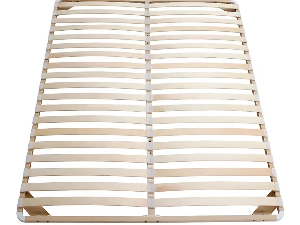 Sommier cadre à lattes 160 x 200 cm - 2x19 lattes - Sans pieds - Beige - KALISTA de YSMÉE