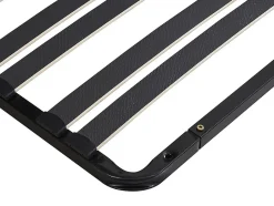 Sommier cadre à lattes 140 x 190 cm - 2 x 15 lattes - 3 zones soutien lombaire renforcé - Sans pied - Noir - CERRISI de YSMÉE