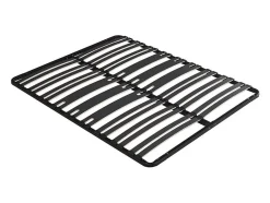 Sommier cadre à lattes 140 x 190 cm - 2 x 15 lattes - 3 zones soutien lombaire renforcé - Sans pied - Noir - CERRISI de YSMÉE