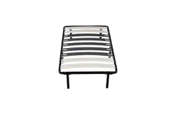 Sommier Cadre à Lattes Metal 80x190 cm - 29 cm de Hauteur - Compatible avec Matelas Standard - 9 Larges Lattes de 12,5 cm - Épaiss