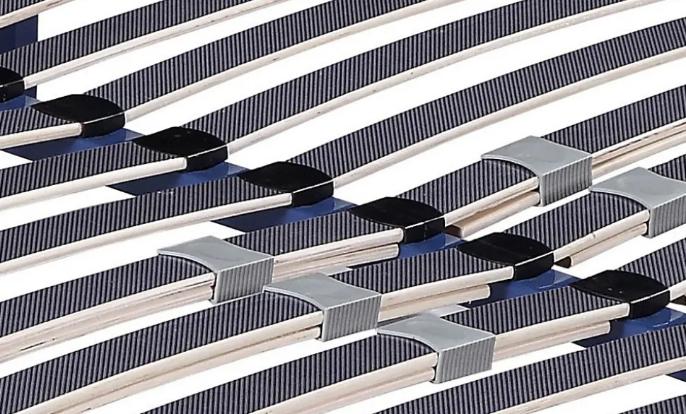 Sommier Cadre à lattes Renforcé 140x190 cm - Compatible avec tous matelas - Soutien réglable - 17 lattes en 9mm - Structure métal