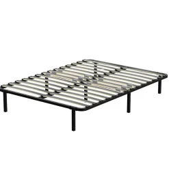 Sommier cadre à lattes 140x190 cm, 2x14 rangs