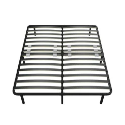 Sommier cadre à lattes 140x190 cm, 2x14 rangs