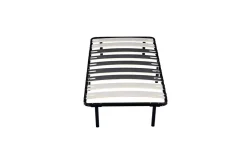 Sommier Cadre à lattes 70x190 cm - 29 cm - Compatible avec Matelas Standard - 9 Larges Lattes de 12,5 cm - Metal Epaisseur 1,2 mm