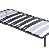 Sommier cadre a lattes - 80x190 cm - design solide - 9 larges lattes de 12,5 cm - montage rapide et facile - confort quotidien