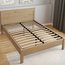Sommier cadre métal à lattes fixe 140 x 190 cm