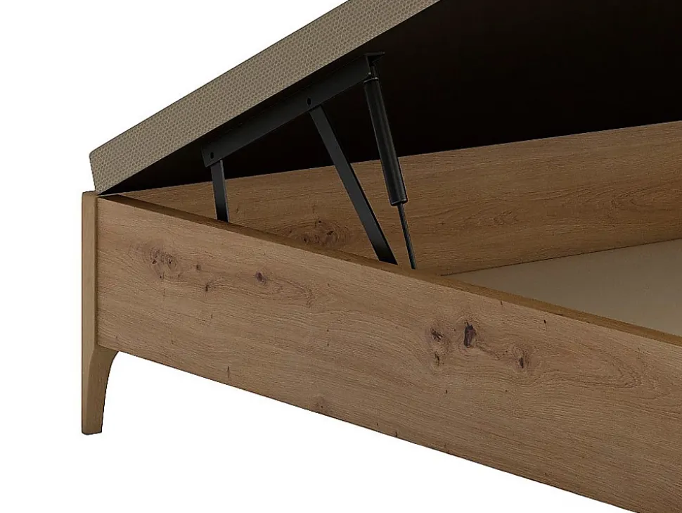 Sommier coffre 140 x 190 cm - Naturel clair - VEONA de YSMÉE