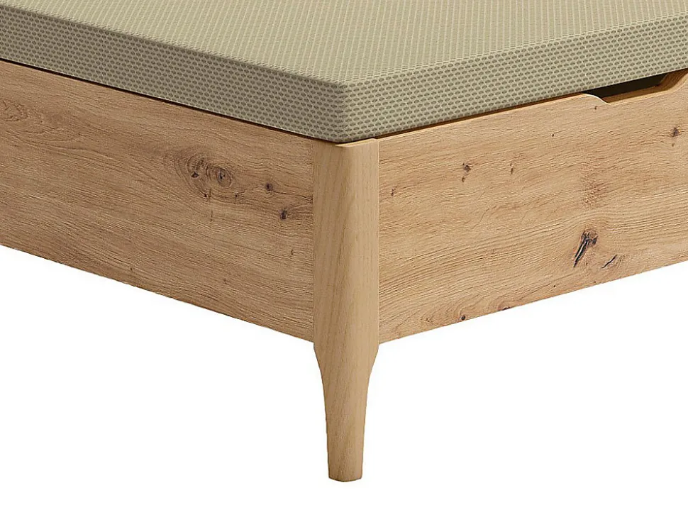 Sommier coffre 140 x 190 cm - Naturel clair - VEONA de YSMÉE