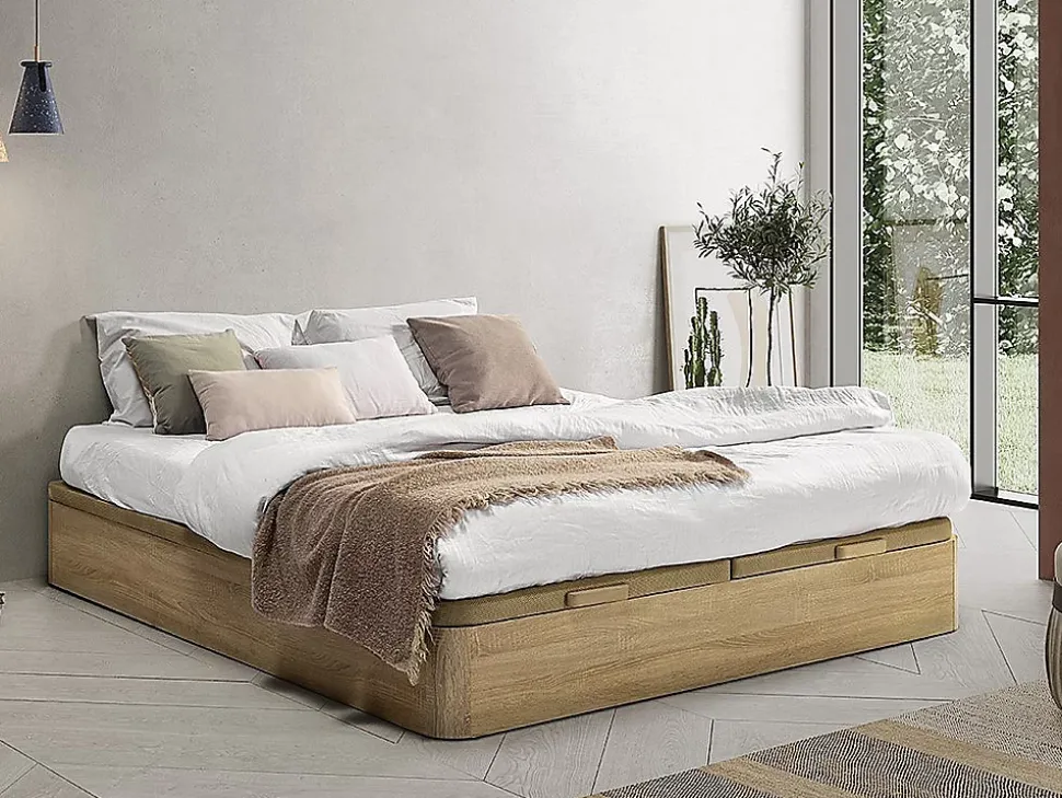 Sommier coffre 180 x 200 cm - Naturel clair - HESTIA de YSMÉE