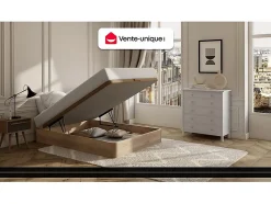 Sommier coffre 90 x 190 cm - Naturel clair - HESTIA de YSMÉE