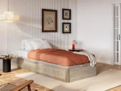 Sommier coffre 90 x 190 cm - Naturel clair - HESTIA de YSMÉE