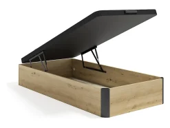 Sommier coffre 90 x 190 cm - Naturel clair et noir - NAMOSI de YSMÉE